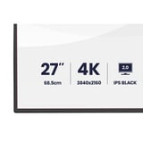 iiyama ProGraphic HB2701UHSNP-B1 27" 4K Ultra HD Moniteur Noir (Mat), 1x DisplayPort, 1x HDMI, 2x USB-C, 3x USB-A, 1x RJ-45, 68,6 cm (27"), 3840 x 2160 pixels, 4K Ultra HD, LCD, 4 ms, Noir