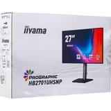 iiyama ProGraphic HB2701UHSNP-B1 27" 4K Ultra HD Moniteur Noir (Mat), 1x DisplayPort, 1x HDMI, 2x USB-C, 3x USB-A, 1x RJ-45, 68,6 cm (27"), 3840 x 2160 pixels, 4K Ultra HD, LCD, 4 ms, Noir