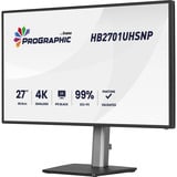 iiyama ProGraphic HB2701UHSNP-B1 27" 4K Ultra HD Moniteur Noir (Mat), 1x DisplayPort, 1x HDMI, 2x USB-C, 3x USB-A, 1x RJ-45, 68,6 cm (27"), 3840 x 2160 pixels, 4K Ultra HD, LCD, 4 ms, Noir