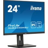 iiyama ProLite XUB2495WSU-B7 écran plat de PC 61,2 cm (24.1") 1920 x 1200 pixels WUXGA LED Noir Moniteur  Noir (Mat), 61,2 cm (24.1"), 1920 x 1200 pixels, WUXGA, LED, 4 ms, Noir