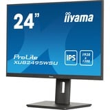 iiyama ProLite XUB2495WSU-B7 écran plat de PC 61,2 cm (24.1") 1920 x 1200 pixels WUXGA LED Noir Moniteur  Noir (Mat), 61,2 cm (24.1"), 1920 x 1200 pixels, WUXGA, LED, 4 ms, Noir