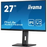 iiyama ProLite XUB2793HS-B7 écran plat de PC 68,6 cm (27") 1920 x 1080 pixels Full HD LED Noir Moniteur  Noir (Mat), 68,6 cm (27"), 1920 x 1080 pixels, Full HD, LED, 1 ms, Noir