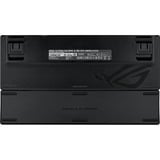 ASUS ROG Strix Scope II 96 RX Wireless clavier Gaming USB + RF Wireless + Bluetooth Noir Noir, Layout DE, ROG RX Red, 96%, Avec fil &sans fil, USB + RF Wireless + Bluetooth, Interrupteur à clé optique, LED RGB, Noir