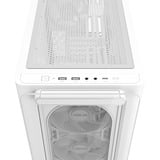 ASUS  boîtier mini tower Blanc | 2x USB-A | 1x USB-C | RGB | Verre Trempé