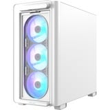 ASUS  boîtier mini tower Blanc | 2x USB-A | 1x USB-C | RGB | Verre Trempé