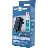 Ansmann APS 600 unité d'alimentation d'énergie 7,2 W Noir, Bloc d'alimentation Noir, 7,2 W, 100 - 240 V, 50/60 Hz, 0.6 A, 1,8 W, 7,2 W