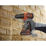 BLACK+DECKER Perceuse-visseuse à percussion sans fil BCKSB04, 18 volts, Perceuse à percussion Orange/Noir