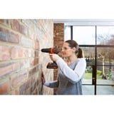 BLACK+DECKER Perceuse-visseuse à percussion sans fil BCKSB04, 18 volts, Perceuse à percussion Orange/Noir