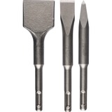 Bosch 2 608 690 180 accessoire pour marteau rotatif Attache ciseau pour marteur-perforateur, Jeu de Burin  Attache ciseau pour marteur-perforateur, Bosch, Argent, Métal, 140 mm