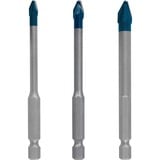 Bosch 2 608 900 595 foret Mèche à centrer 3 pièce(s), Jeu de mèches de perceuse Perceuse, Marteau perforateur, Mèche à centrer, 90 mm, Verre, Céramique dure, Tuile de toit, Carrelage doux, pierre, Carrelage, Tige hexagonale, Acier inoxydable