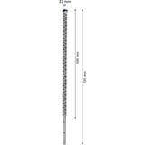 Bosch Expert Foret SDS Max-8X, Perceuse Marteau perforateur, Hammer drill bit, 3,2 cm, 720 mm, Béton, pierre, 60 cm
