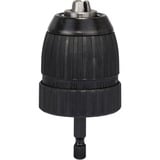 Bosch Mandrins sans clé, Chuck Mandrin sans clé, 1 mm, 1 cm, 1/4", Métal, Noir, Acier inoxydable
