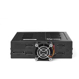 Chieftec CBP-425 Obturateur de baie de lecteur Panneau arrière Noir, Fond de panier Noir, Panneau arrière, Noir, 2.5/3.5/5.25", SATA, SATA II, SATA III, Série Attachée SCSI (SAS), SAS, SATA, SATA II, SATA III, 2.5"