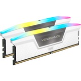 Corsair 32 Go DDR5-6000 Kit, Mémoire vive Blanc, CMH32GX5M2B6000C30W, Vengeance RGB, XMP 3.0