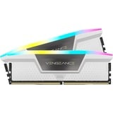 Corsair 32 Go DDR5-6000 Kit, Mémoire vive Blanc, CMH32GX5M2B6000C30W, Vengeance RGB, XMP 3.0