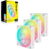 Corsair iCUE LINK LX120 RGB ventilateurs de boîtier Blanc, 3 pièces, 120 x 120 x 25 mm, PWM