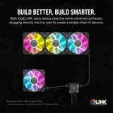 Corsair iCUE LINK RX120 RGB Triple Reconditionné ventilateurs de boîtier Noir, 3 pièces, 120 x 120 x 25 mm, PWM