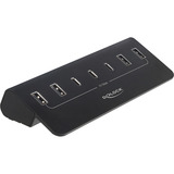 DeLOCK 64283, Hub USB Noir