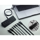 DeLOCK 64283, Hub USB Noir