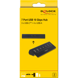 DeLOCK 64283, Hub USB Noir