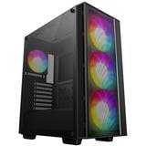 DeepCool  boîtier midi tower Noir | 1x USB-A | 1x USB-C | RGB | Verre Trempé