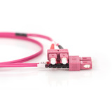 Digitus Câble de raccordement LWL, duplex, connecteur SC > SC, multimode OM4 Violet