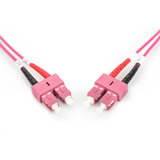 Digitus Câble de raccordement LWL, duplex, connecteur SC > SC, multimode OM4 Violet