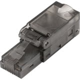 Digitus Connecteur de terrain CAT.6a non blindé, avec capuchon anti-poussière, Prise de courant Argent