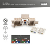 Digitus DN-91411-24, Panneau de brassage Noir