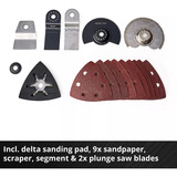 EINHELL Outil multifonction professionnel sans fil TP-MG 18 Li BL-Solo, 18 volts, Outil de multi fonction Rouge/Noir