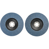 EINHELL Set de tampons abrasifs 2 pièces Ø 150mm, K40 / K80, Meule d’affûtage 