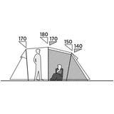 Easy Camp Tente tunnel familiale Hidra 4 Vert olive