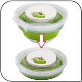 Emsa 512992 moulin à légumes, Bol Vert/transparent, Vert, 285 mm, 285 mm, 76 mm