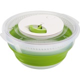 Emsa Basic essoreuse a salade Vert Bouton, Bol Vert/transparent, Bouton, Vert, Polypropylène (PP), Élastomère thermoplastique (TPE), 4 L, Rond, 285 mm