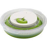 Emsa Basic essoreuse a salade Vert Bouton, Bol Vert/transparent, Bouton, Vert, Polypropylène (PP), Élastomère thermoplastique (TPE), 4 L, Rond, 285 mm