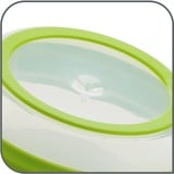 Emsa Basic essoreuse a salade Vert Bouton, Bol Vert/transparent, Bouton, Vert, Polypropylène (PP), Élastomère thermoplastique (TPE), 4 L, Rond, 285 mm