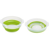 Emsa Basic essoreuse a salade Vert Bouton, Bol Vert/transparent, Bouton, Vert, Polypropylène (PP), Élastomère thermoplastique (TPE), 4 L, Rond, 285 mm