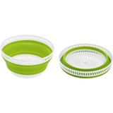 Emsa Basic essoreuse a salade Vert Bouton, Bol Vert/transparent, Bouton, Vert, Polypropylène (PP), Élastomère thermoplastique (TPE), 4 L, Rond, 285 mm