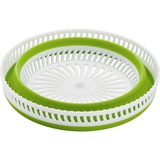 Emsa Basic essoreuse a salade Vert Bouton, Bol Vert/transparent, Bouton, Vert, Polypropylène (PP), Élastomère thermoplastique (TPE), 4 L, Rond, 285 mm