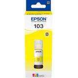 Epson 103 EcoTank Yellow ink bottle (WE), Encre Jaune, Epson, Epson L5190 / L3156 / L3151 / L3150 / EcoTank L3110, 65 ml, Jet d'encre, Indonésie