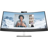 HP E34m G4 86,4 cm (34") 3440 x 1440 pixels Wide Quad HD Noir Moniteur UltraWide incurvé  Noir/Argent, 86,4 cm (34"), 3440 x 1440 pixels, Wide Quad HD, 5 ms, Noir