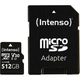 Intenso UHS-I Professional 512 GB microSDXC, Carte mémoire Noir