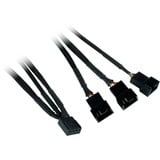 Inter-Tech Argus RGB-Fan Set RS-14 Boitier PC Ventilateur 14 cm Noir ventilateurs de boîtier Noir, 3 pièces, 140 x 140 x 25 mm, PWM, Ventilateur, 14 cm, 1200 tr/min, 22 dB, 64,73 m³/h, Noir