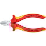 KNIPEX 70 06 125, Tenailles de cran Rouge/Jaune