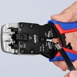 KNIPEX Pince à sertir 97 51 12 SB Bleu/Rouge, RJ-10, RJ-11/12 et RJ-45