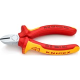 KNIPEX Pince coupante isolée VDE 70 06 125, Tenailles de cran Rouge/Jaune