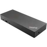 Lenovo Station d'accueil hybride ThinkPad USB-C avec USB A reconditionnée Noir