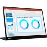 Lenovo ThinkVision M14d LED display 35,6 cm (14") 2240 x 1400 pixels 2.2K Noir Moniteur  Noir, 35,6 cm (14"), 2240 x 1400 pixels, 2.2K, LED, 8 ms, Noir