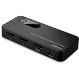 Lindy Switch HDMI 8K60 bidirectionnel, 2 ports Noir, 2 ports, HDMI, ABS, Noir, 120 Hz, 3840 x 2160, 7680 x 4320, 48 Gbit/s