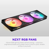 NZXT F420 RGB ventilateurs de boîtier Noir, 3 pièces, 420 x 140 x 25 mm, PWM